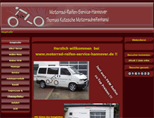 Tablet Screenshot of motorrad-reifen-service-hannover.de